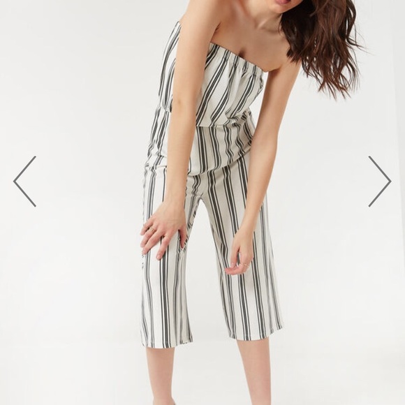 Ardene -Women’s Black&White Striped Tube Romper-XS - Picture 2 of 7